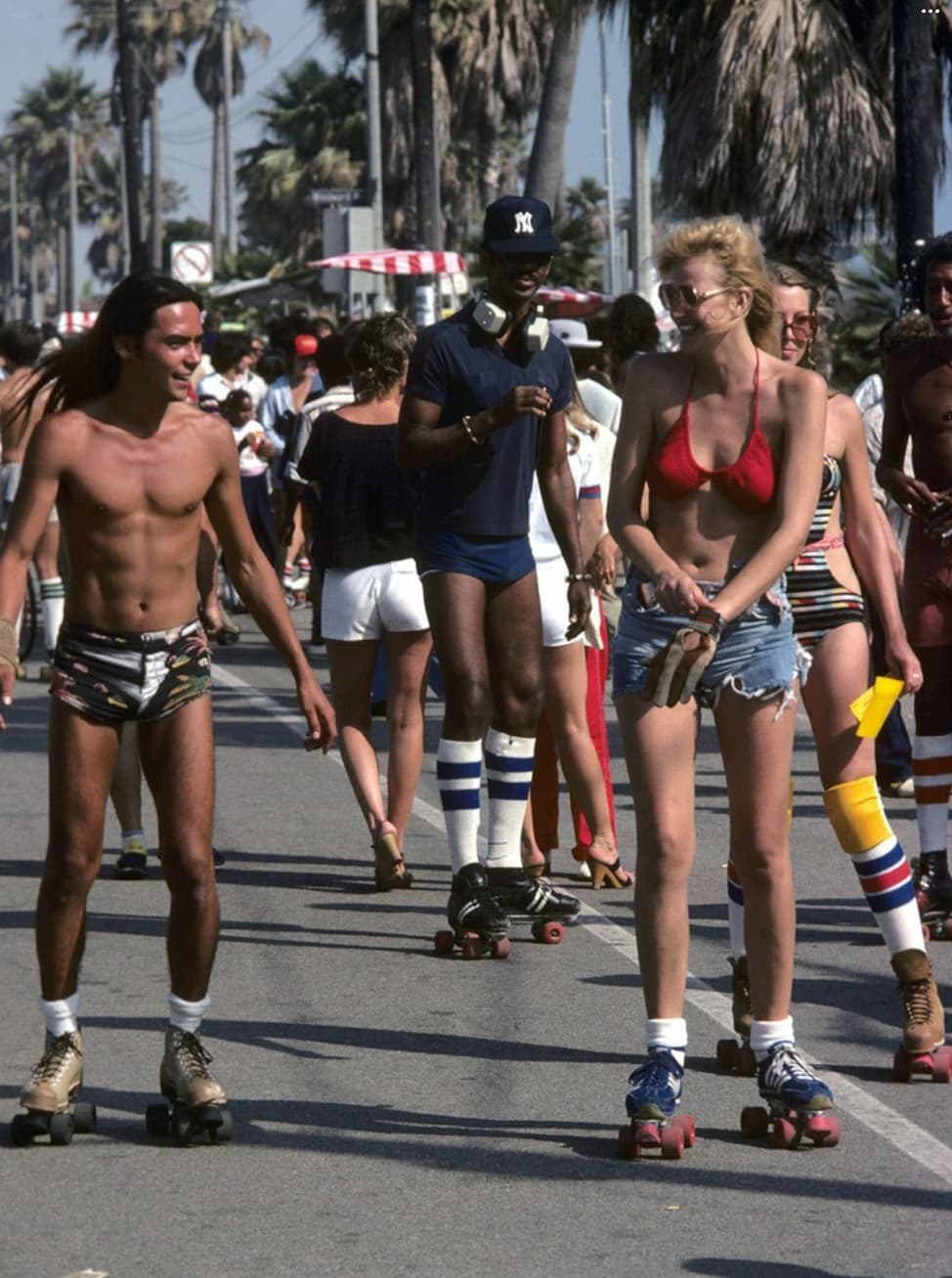 “Venice Beach, California, 1980s.”